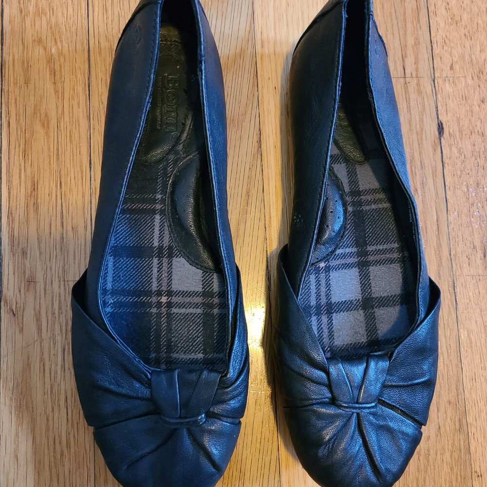 Born-brand Black Women's leather ballet flat - EU Size 40